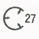 Com-Pac 27 sailboat — mainsail insignia