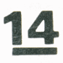 International 14 sailboat — mainsail insignia