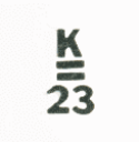 Kirby 23 sailboat — mainsail insignia