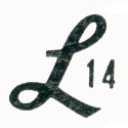 Lido 14 sailboat — mainsail insignia